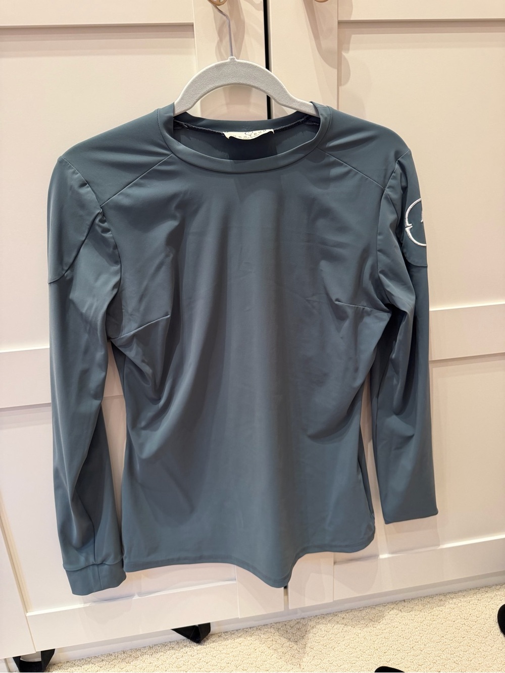 Vestrum Long-Sleeve Crew Top - Slate Blue